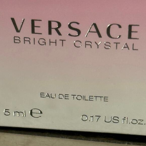 Versace Bright Crystal Eau de Toilette - 5 mL - NEW in BOX - Picture 2 of 3
